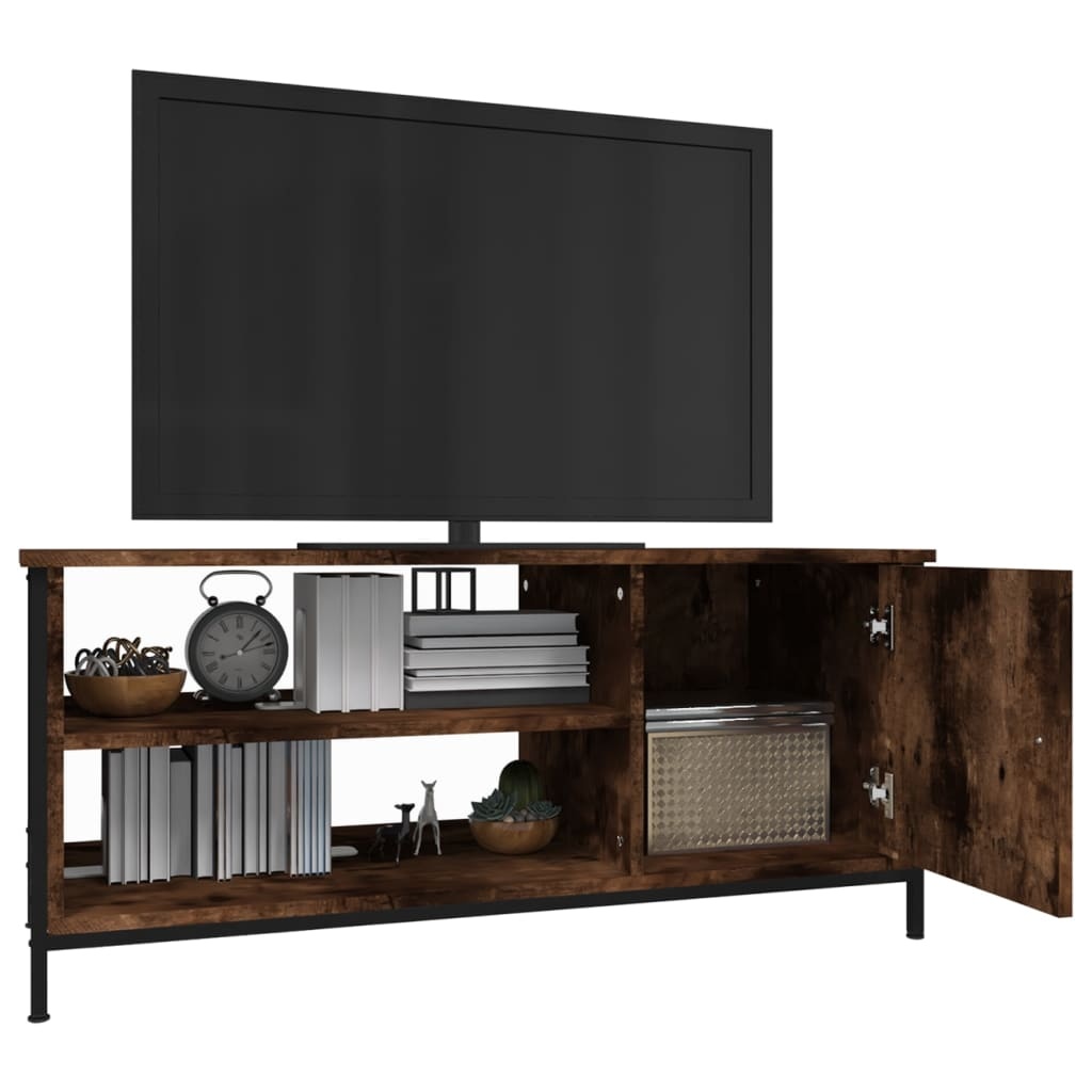VidaXL Tv-meubel 100x40x45 cm bewerkt hout gerookt eikenkleurig