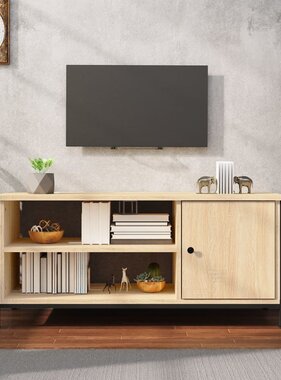 VidaXL Tv-meubel 100x40x45 cm bewerkt hout sonoma eikenkleurig
