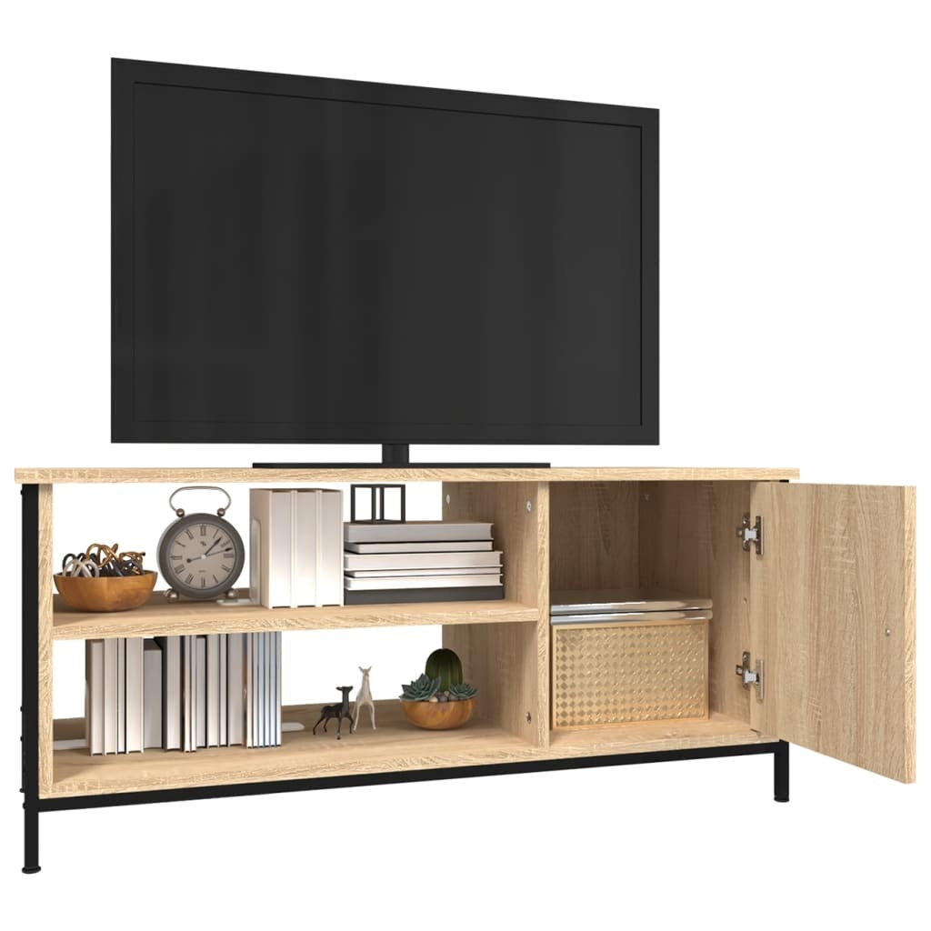VidaXL Tv-meubel 100x40x45 cm bewerkt hout sonoma eikenkleurig