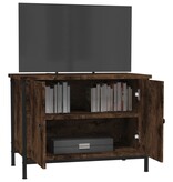 VidaXL Tv-meubel met deuren 60x35x45 cm bewerkt hout gerookt eiken