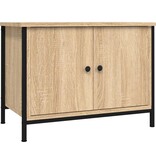 VidaXL Tv-meubel met deuren 60x35x45 cm bewerkt hout sonoma eikenkleur