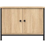 VidaXL Tv-meubel met deuren 60x35x45 cm bewerkt hout sonoma eikenkleur