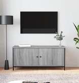 VidaXL Tv-meubel 102x35x45 cm bewerkt hout grijs sonoma eikenkleurig