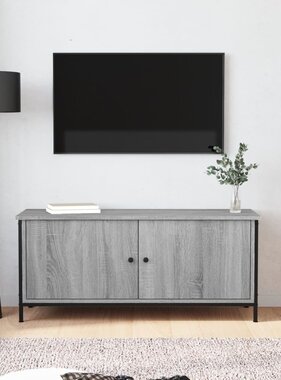 VidaXL Tv-meubel 102x35x45 cm bewerkt hout grijs sonoma eikenkleurig