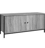 VidaXL Tv-meubel 102x35x45 cm bewerkt hout grijs sonoma eikenkleurig