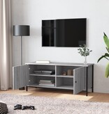 VidaXL Tv-meubel 102x35x45 cm bewerkt hout grijs sonoma eikenkleurig