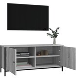 VidaXL Tv-meubel 102x35x45 cm bewerkt hout grijs sonoma eikenkleurig