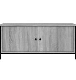 VidaXL Tv-meubel 102x35x45 cm bewerkt hout grijs sonoma eikenkleurig