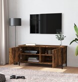 VidaXL Tv-meubel 102x35x45 cm bewerkt hout gerookt eikenkleurig
