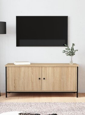 VidaXL Tv-meubel 102x35x45 cm bewerkt hout sonoma eikenkleurig