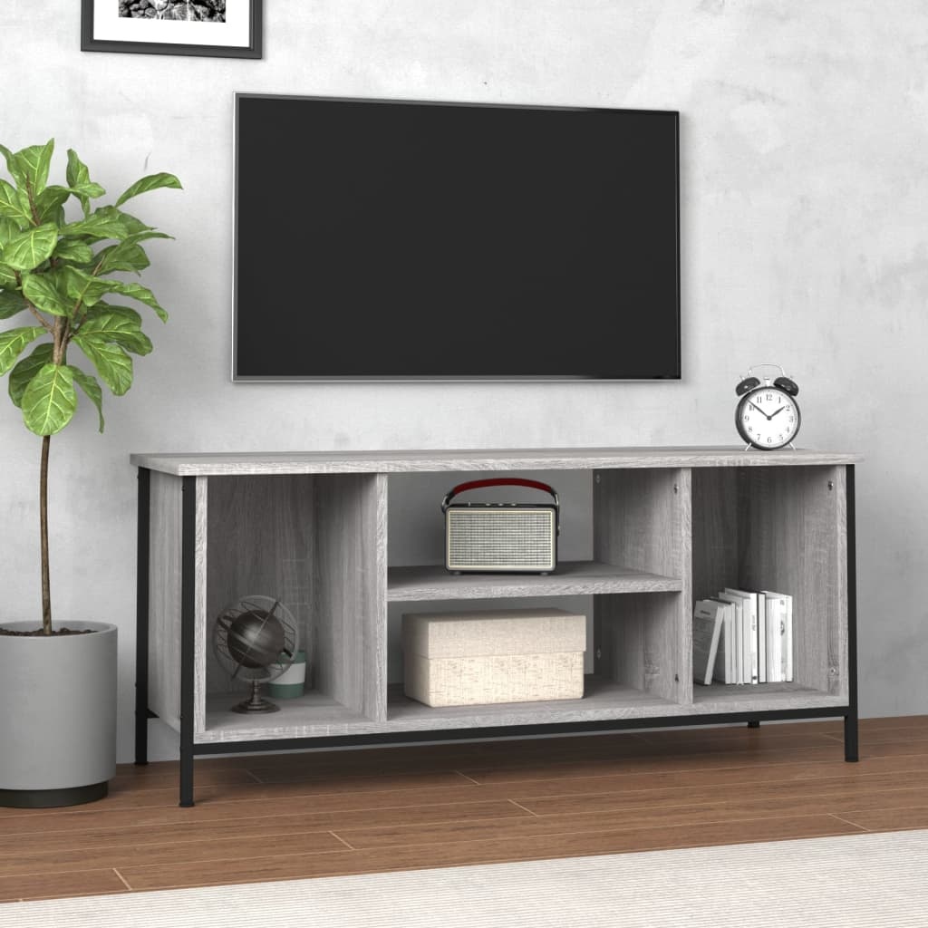 VidaXL Tv-meubel 102x35x45 cm bewerkt hout grijs sonoma eikenkleurig