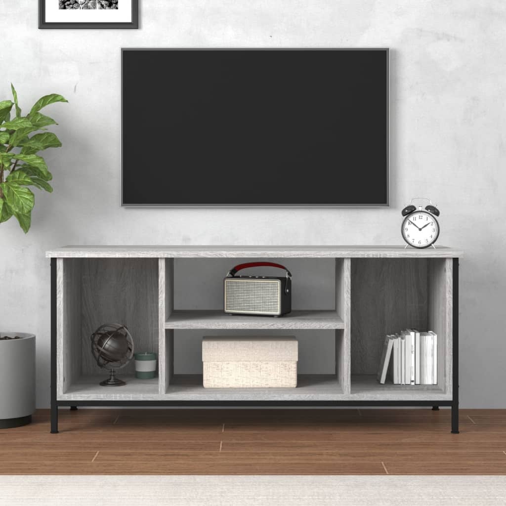 VidaXL Tv-meubel 102x35x45 cm bewerkt hout grijs sonoma eikenkleurig