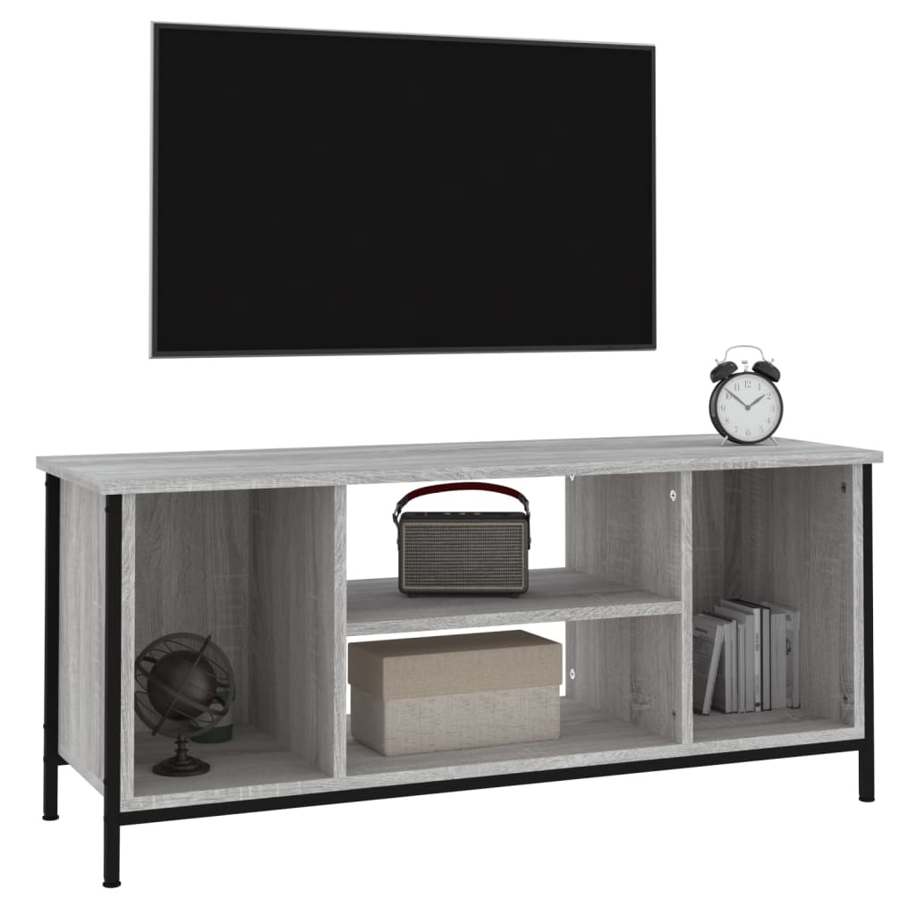 VidaXL Tv-meubel 102x35x45 cm bewerkt hout grijs sonoma eikenkleurig