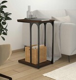 VidaXL Bijzettafel 40x30x60 cm bewerkt hout bruin eikenkleur