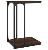VidaXL Bijzettafel 40x30x60 cm bewerkt hout bruin eikenkleur