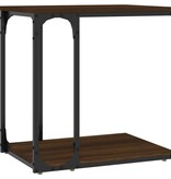 VidaXL Bijzettafel 50x35x52 cm bewerkt hout bruin eikenkleur