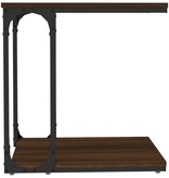 VidaXL Bijzettafel 50x35x52 cm bewerkt hout bruin eikenkleur