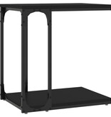 VidaXL Bijzettafel 50x35x52 cm bewerkt hout zwart