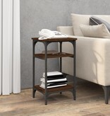 VidaXL Bijzettafel 35x30x60 cm bewerkt hout bruin eikenkleur