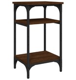 VidaXL Bijzettafel 35x30x60 cm bewerkt hout bruin eikenkleur