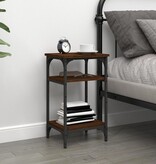 VidaXL Bijzettafel 35x30x60 cm bewerkt hout bruin eikenkleur