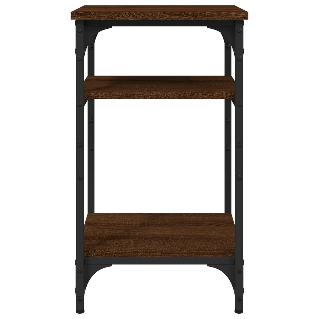 VidaXL Bijzettafel 35x30x60 cm bewerkt hout bruin eikenkleur