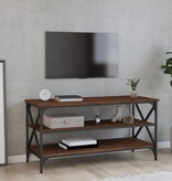 VidaXL Tv-meubel 100x40x50 cm bewerkt hout bruin eikenkleur