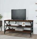 VidaXL Tv-meubel 100x40x50 cm bewerkt hout bruin eikenkleur