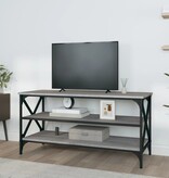 VidaXL Tv-meubel 100x40x50 cm bewerkt hout grijs sonoma eikenkleurig