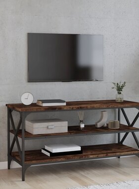 VidaXL Tv-meubel 100x40x50 cm bewerkt hout gerookt eikenkleurig