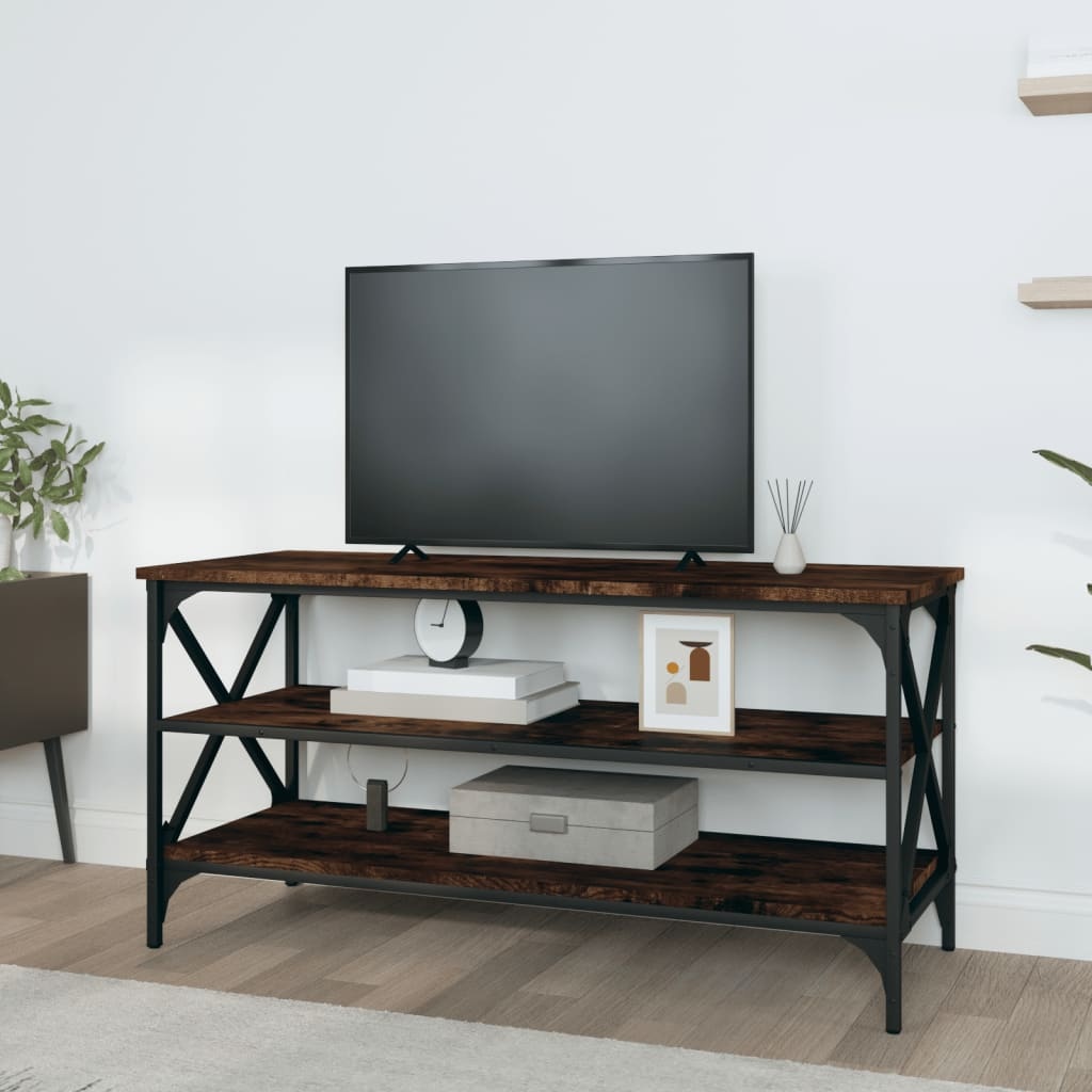 VidaXL Tv-meubel 100x40x50 cm bewerkt hout gerookt eikenkleurig