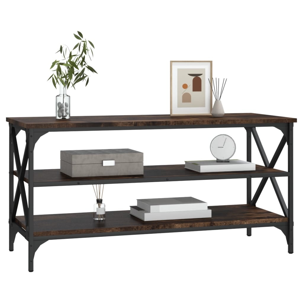 VidaXL Tv-meubel 100x40x50 cm bewerkt hout gerookt eikenkleurig