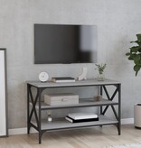 VidaXL Tv-meubel 80x40x50 cm bewerkt hout grijs sonoma eikenkleurig