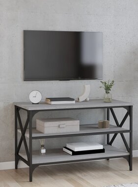 VidaXL Tv-meubel 80x40x50 cm bewerkt hout grijs sonoma eikenkleurig
