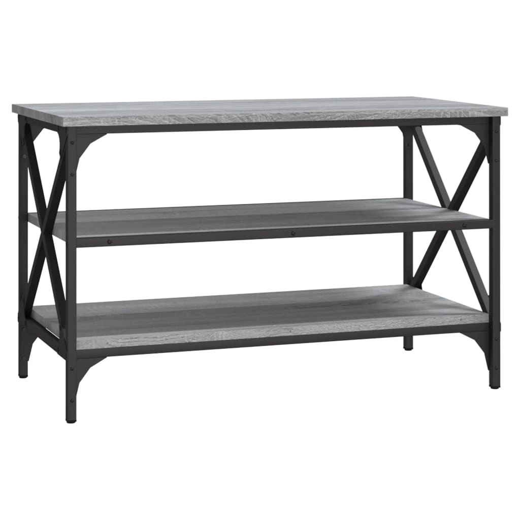 VidaXL Tv-meubel 80x40x50 cm bewerkt hout grijs sonoma eikenkleurig
