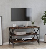 VidaXL Tv-meubel 80x40x50 cm bewerkt hout gerookt eikenkleurig