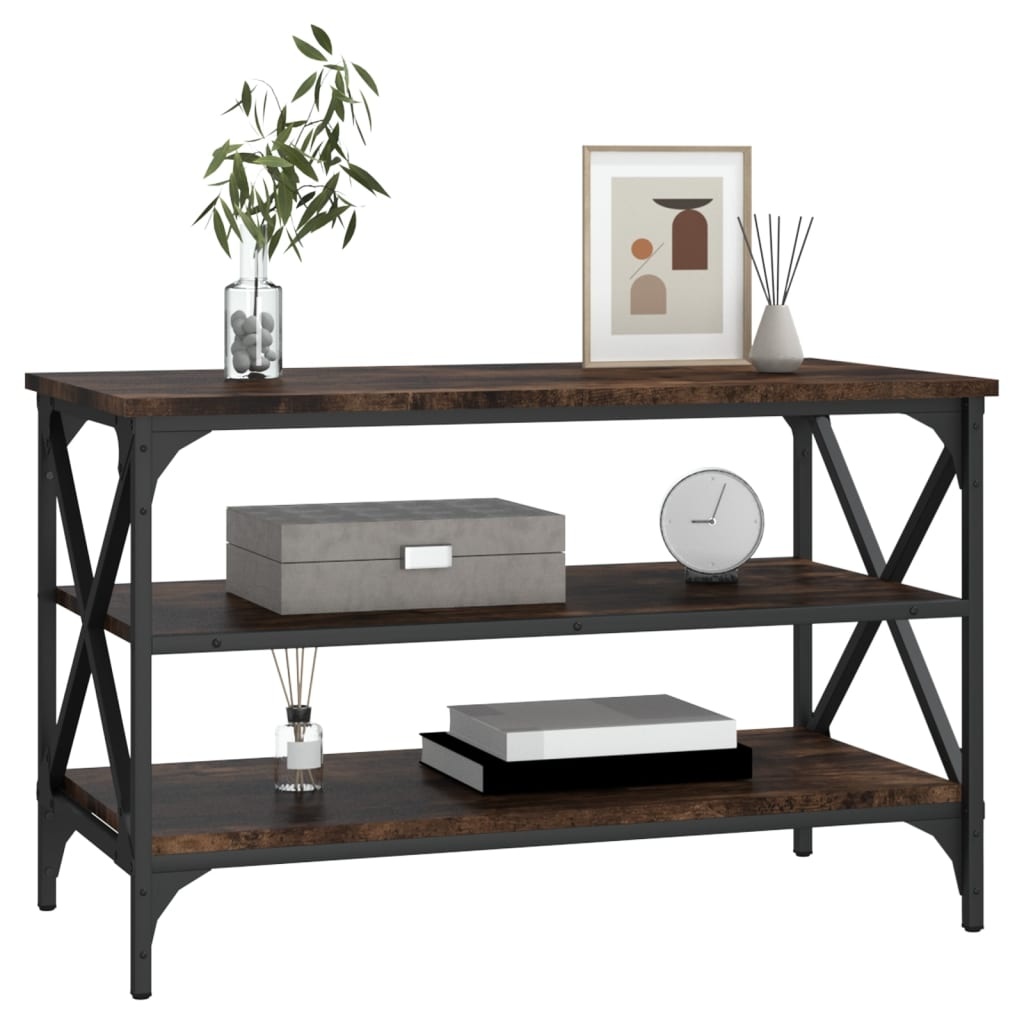VidaXL Tv-meubel 80x40x50 cm bewerkt hout gerookt eikenkleurig