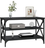VidaXL Tv-meubel 80x40x50 cm bewerkt hout zwart