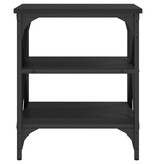 VidaXL Bijzettafel 40x42x50 cm bewerkt hout zwart