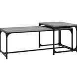 VidaXL Salontafels 2 st bewerkt hout grijs sonoma eikenkleurig