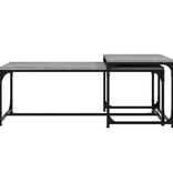 VidaXL Salontafels 2 st bewerkt hout grijs sonoma eikenkleurig