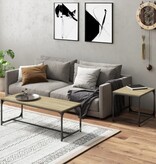 VidaXL Salontafels 2 st bewerkt hout sonoma eikenkleurig