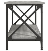 VidaXL Bijzettafel 55x38x45 cm bewerkt hout grijs sonoma eikenkleurig