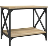 VidaXL Bijzettafel 55x38x45 cm bewerkt hout sonoma eikenkleurig