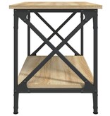 VidaXL Bijzettafel 55x38x45 cm bewerkt hout sonoma eikenkleurig