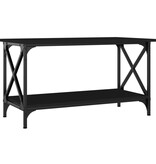 VidaXL Salontafel 80x45x45 cm bewerkt hout en ijzer zwart