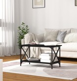VidaXL Salontafel 80x45x45 cm bewerkt hout en ijzer zwart