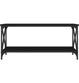 VidaXL Salontafel 100x45x45 cm bewerkt hout en ijzer zwart