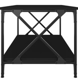VidaXL Salontafel 100x50x45 cm bewerkt hout en ijzer zwart