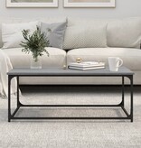 VidaXL Salontafel 102x50x40 cm bewerkt hout en ijzer grijs sonoma